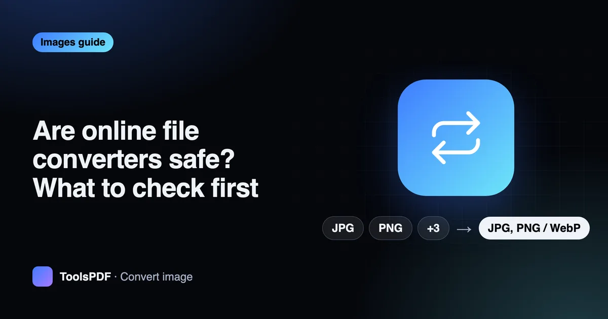 Are online file converters safe? What to check first