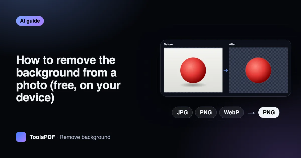 How to remove the background from a photo (free, on your device)