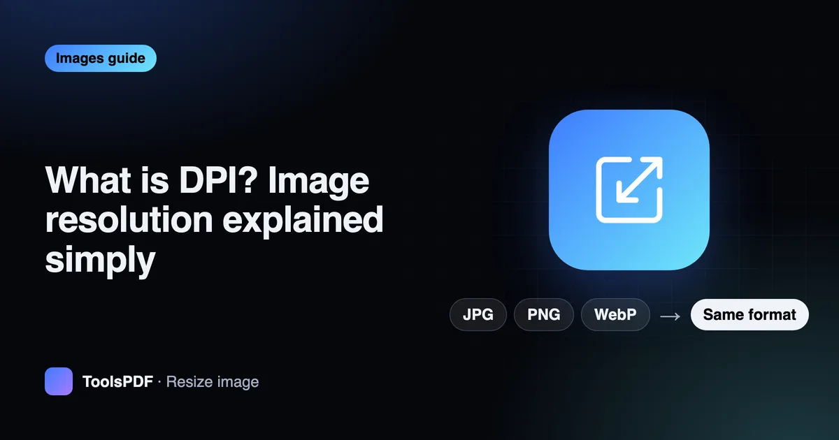 What is DPI? Image resolution explained simply